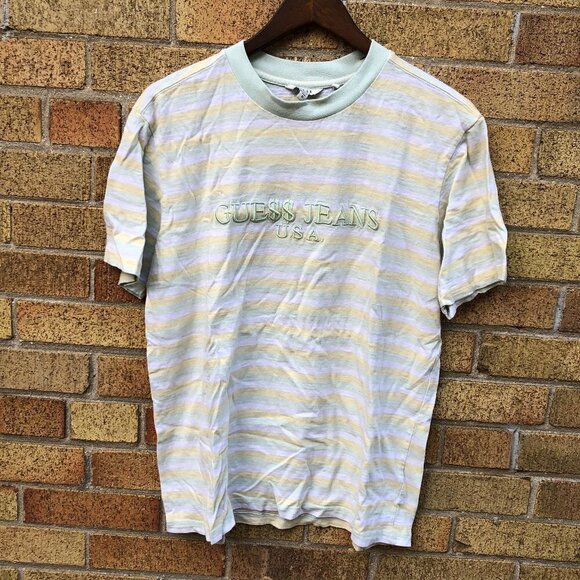 Vintage Guess X ASAP ROCKY Striped T Shirt Small - Picture 1 of 3